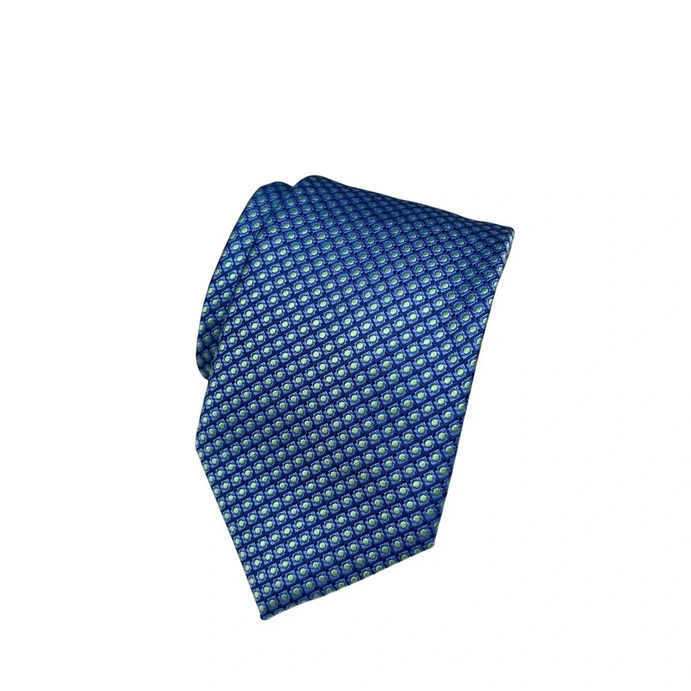 New Ted Baker London Neat Dot Silk Blend Tie in Blue